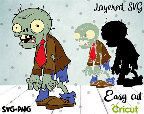 Zombie Svg Layered Cut File Easy Cut Cricut Halloween Svg Etsy