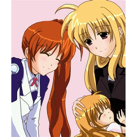 Fate Testarossa Takamachi Nanoha And Vivio Lyrical Nanoha And 1 More