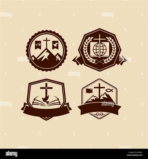 Vintage logos for church, ministry, mission Stock Vector Image & Art ...