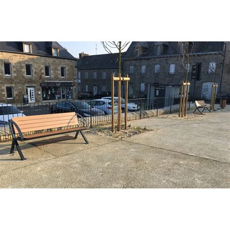 Banc Bergerac En Compact Et Pied Acier Bancs Banquettes