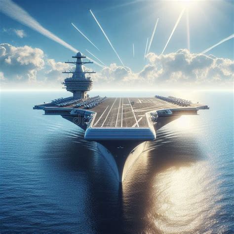 Modern Aircraft Carriers Sail the Oceans 3 Stock Image - Image of naval ...