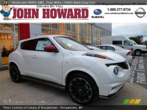 Pearl White 2013 Nissan Juke Nismo Awd Nismo Blackgray Trim