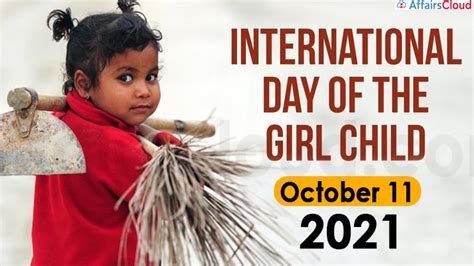 International Day Of The Girl Child 2021 October 11