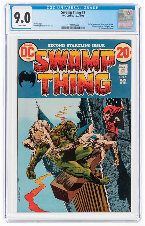 Hake S SWAMP THING 2 DECEMBER 1972 JANUARY 1973 CGC 9 0 VF NM