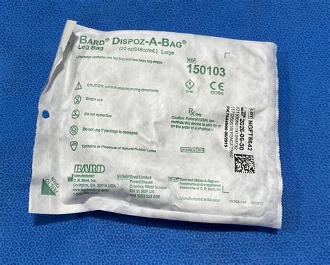 New Bard 150103 Dispoz A Bag Leg Bag Large 32oz 48ca Disposables