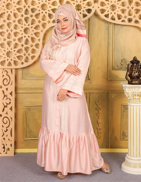 Baby Pink Color Borka Design With Embroidery Stone Work Irani Borka