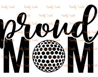 Proud Golf Mom Svg Etsy