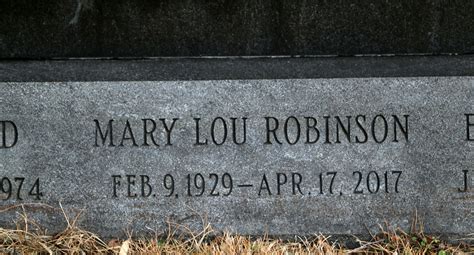 Mary Lou Worland Robinson 1929 2017 Find A Grave Memorial