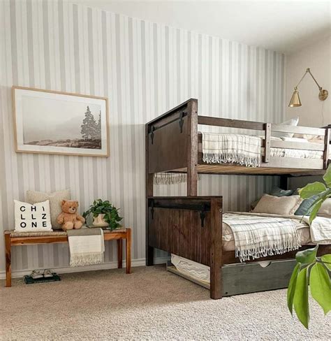 Farmhouse Bedroom With Wooden Bed Frame - Soul & Lane