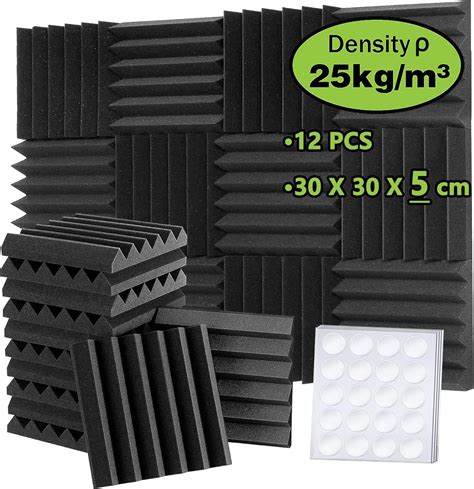 12 Pack Set Acoustic Foam Panels Studio Wedge Tiles 2 X 12 X 12