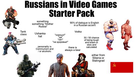 Russian Characters In Video Games Starter Pack R Starterpacks