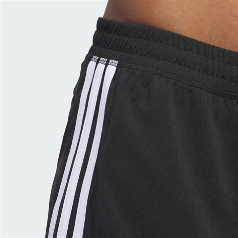 Adidas Pacer Stripes Knit Shorts Black Adidas Uae