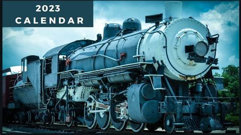 2023 Train Calendar Locomotive Calendar 2023 - Etsy | Train, Digital ...