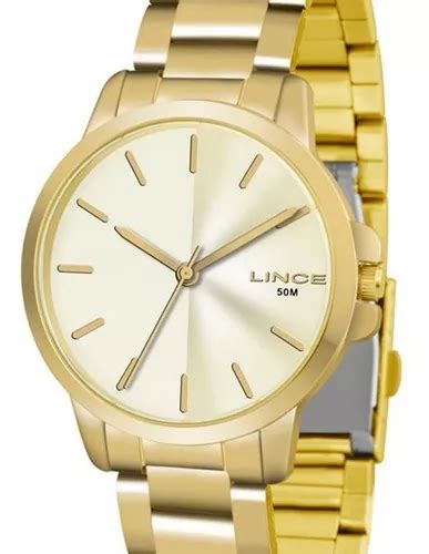 Relógio Lince Feminino Dourado Lrg4482l C1kx Parcelamento sem juros