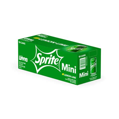 Sprite Lemon Lime Soda Soft Drinks 75 Fl Oz 10 Pack 75 Fl Oz Shipt