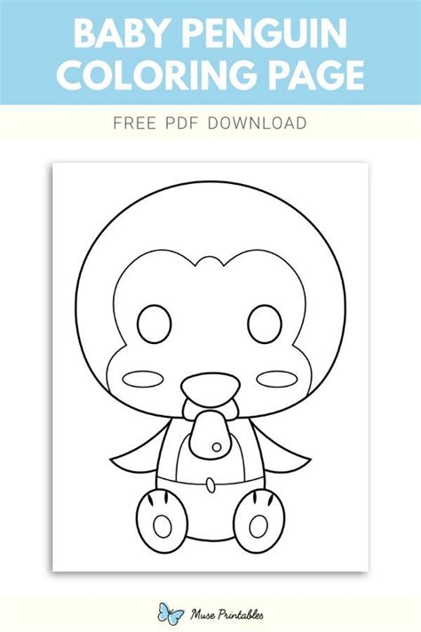 Free Baby Penguin Coloring Page | Penguin coloring pages, Penguin coloring, Baby penguins