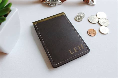 Personalized Leather Money Clip, Leather Wallet, Minimalist Wallet ...