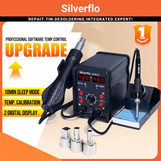 Silverflo D Ii In W Hot Air Desolder Rework Soldering Station Gun Iron Solder Tools