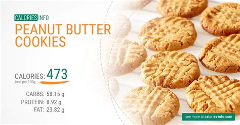 Peanut Butter Cookies Calories And Nutrition 100g