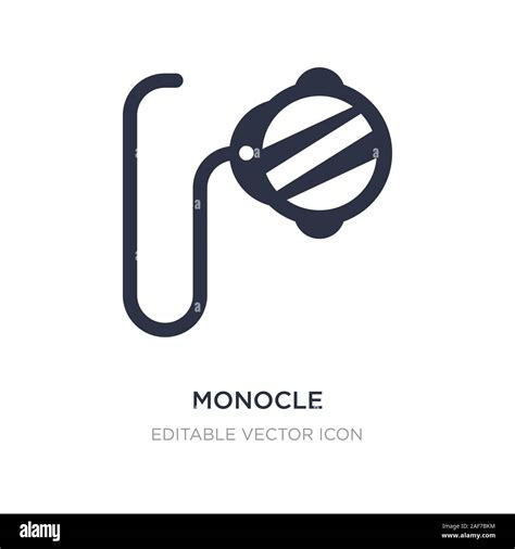 Monocle Icon On White Background Simple Element Illustration From