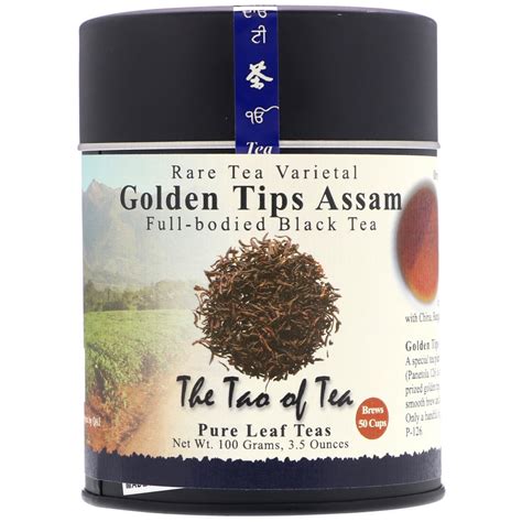 The Tao Of Tea Full Bodied Black Tea Golden Tips Assam 35 Oz 100 G Iherb