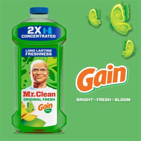 Mr Clean Liquid Dilute 2x Concentrated Multi Surface Cleaner Gain