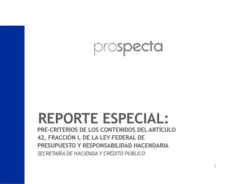 Pre Criterios De La Shcp By Prospecta Issuu