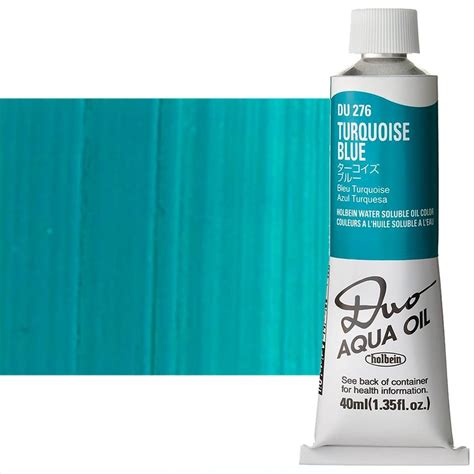 Holbein Duo Aqua Water Soluble Oil Color Ml Tube Turquoise Blue