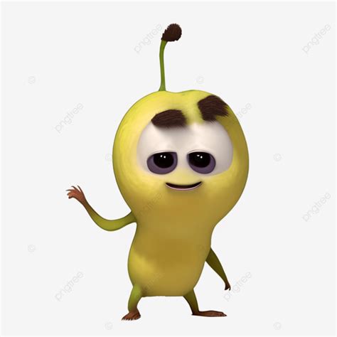 Cartoonish Banana Character Banana Character Cartoon Bananas Fruit