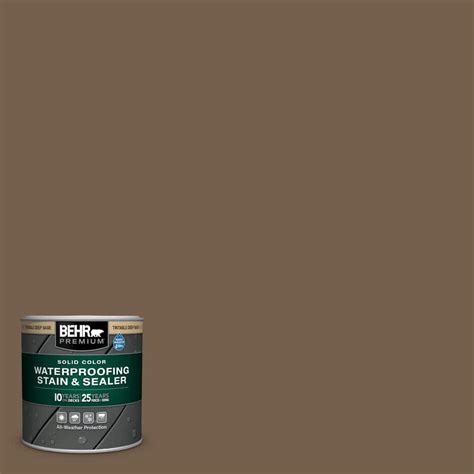 BEHR PREMIUM 8 Oz MS 46 Chestnut Brown Solid Color Waterproofing