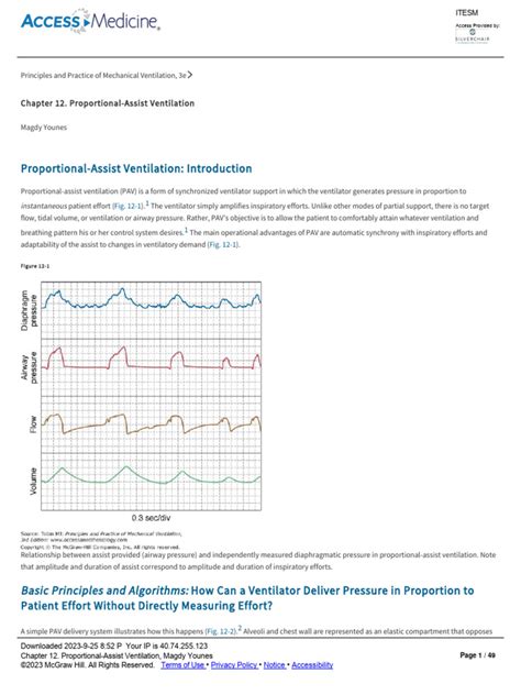 Chapter 12. Proportional-Assist Ventilation | PDF