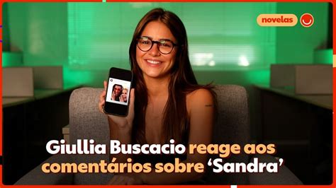 Vídeo Renascer Giullia Buscacio reage aos comentários sobre Sandra