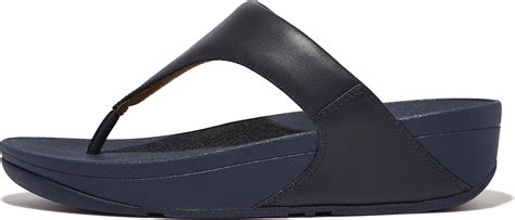 Fitflop Deepest Blue Lulu Leather Toe Post Sandals