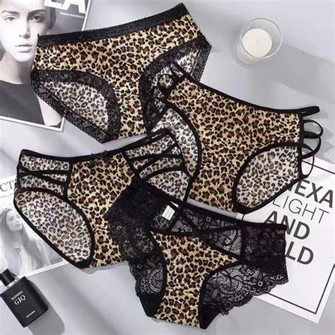 Jual Celana Wanita Leopard Lingerie Sexy Lace Thong G String Cd Wanita