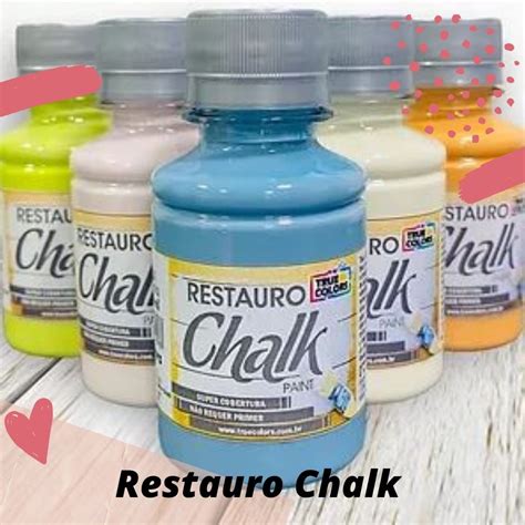 Tinta Restauro Chalk Paint Ml Alta Cobertura True Colors Shopee