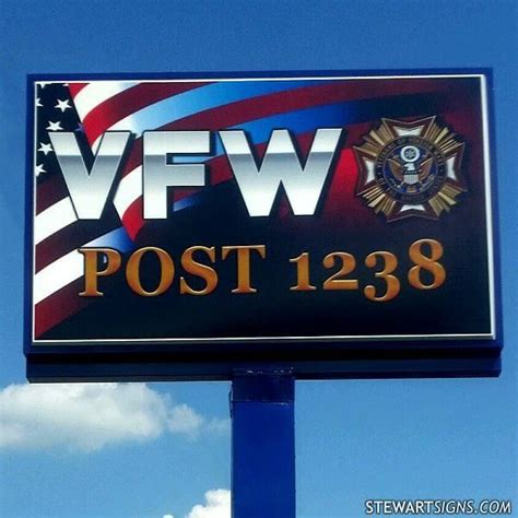 This Vfw Post In Bellevue Oh Displays Their Patriotism Proudly On A