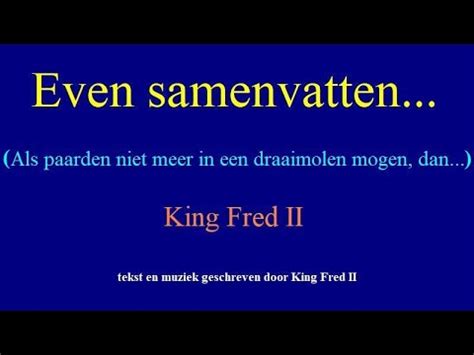 Even Samenvatten Youtube