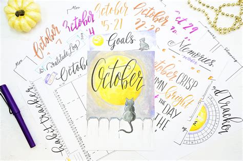 October Bullet Journal Setup With Free Printables Sheena Of The Journal