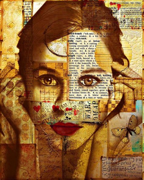 Mixed Media Collage Portraits