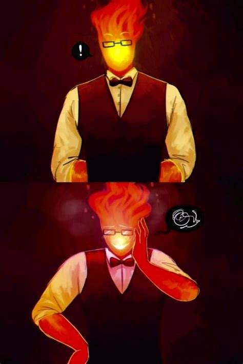 Flustered Blushing Grillby Undertale Undertale Fanart Undertale Art