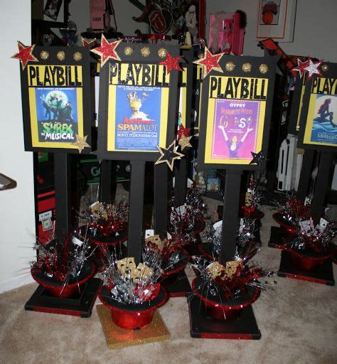 Camera Centerpieces Please Scroll Down To View Broadway Theme Party