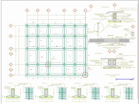 Detalles De Cimentacion Planta Estructural Con Detalles 37255 Kb Bibliocad