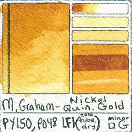 M Graham Watercolor Paint Review Color Chart Swatch Cards Lightfast Te ...