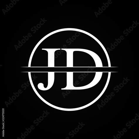 Jd Letter Type Logo Design Vector Template Abstract Letter Jd Logo