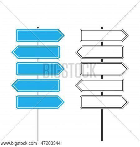 Street Sign Template Vector & Photo (Free Trial) | Bigstock