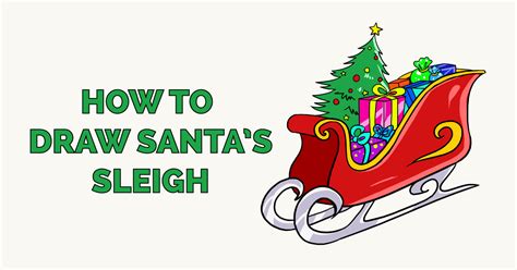 How to Draw Santa's Sleigh - Really Easy Drawing Tutorial