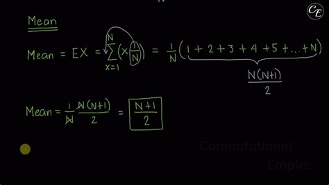 Discrete Uniform Distribution Derivation Of Mean Variance And MGF