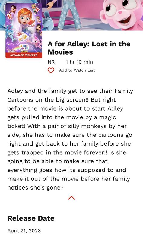 A is for Adley: Lost in the Movies : r/Saberspark