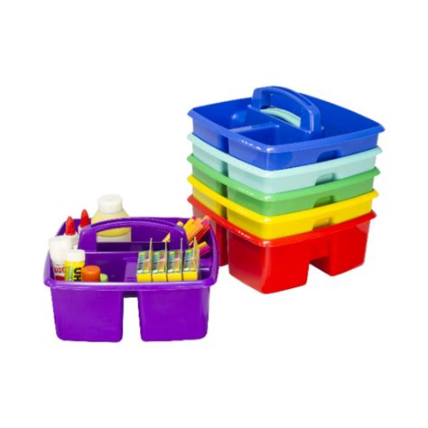 Storex Small Teachers Classroom Caddy Set Assorted Colours Carr Mclean