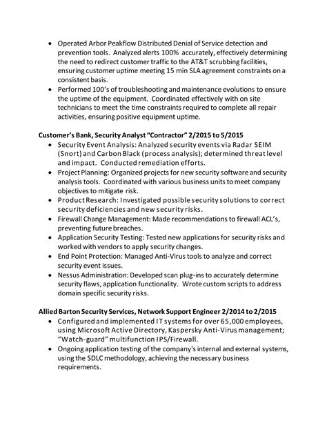 resume IT security | DOCX